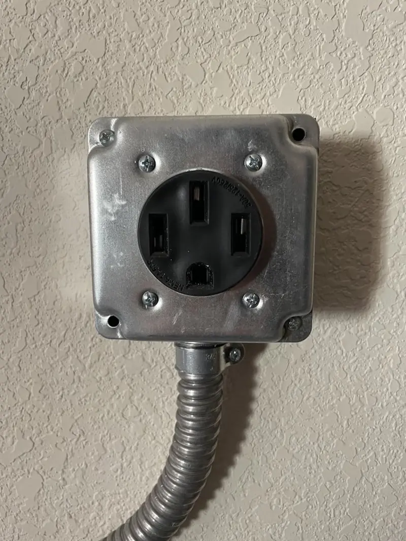 NEMA 14-50 outlet installed for Electrical Panel Upgrade in Fort Myers